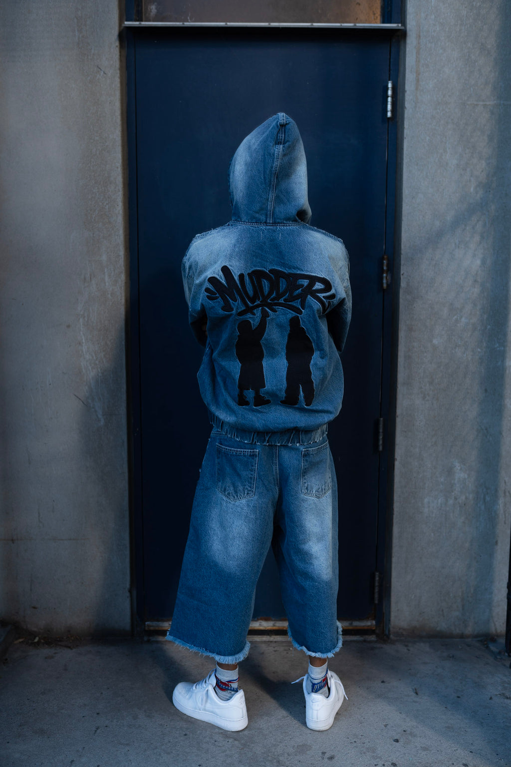 Blue Washed Denim Set