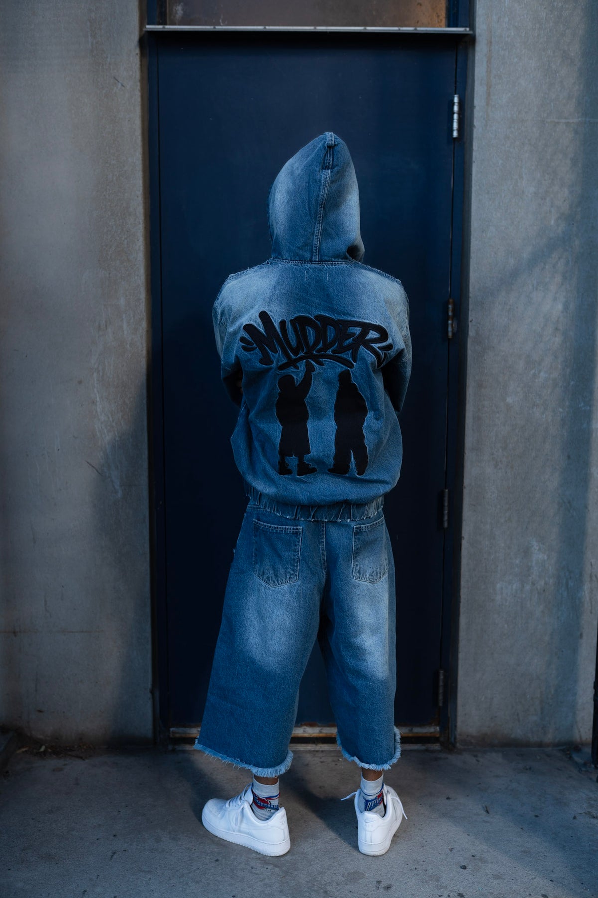 Blue Washed Denim Set